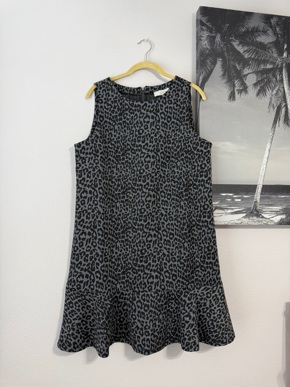 LOFT Black & Gray Dress 10